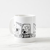 Cartoon des AbrissAN Kaffeetasse (Vorderseite Links)