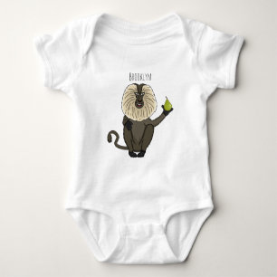 Cartoon des Affen Baby Strampler