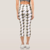 Cartoon des Affen Capri Leggings (Rückseite)
