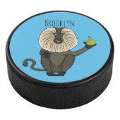 Cartoon des Affen Eishockey Puck (3/4)