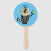 Cartoon des Affen Fächer (Rückseite)