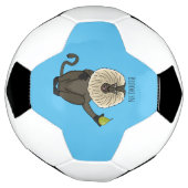 Cartoon des Affen Fußball (Gedreht)