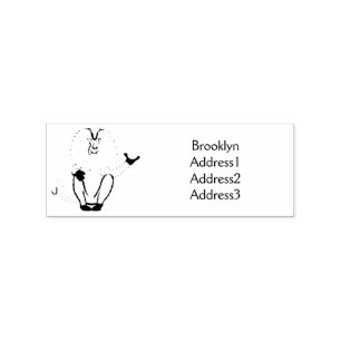 Cartoon des Affen Gummistempel