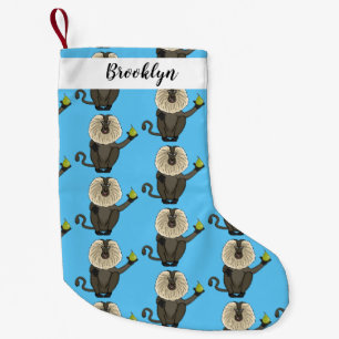 Cartoon des Affen Kleiner Weihnachtsstrumpf