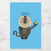 Cartoon des Affen Lebensmitteletikett (Einzelnes Label)