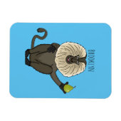 Cartoon des Affen Magnet (Horizontal)