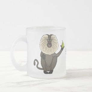Cartoon des Affen Mattglastasse
