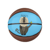 Cartoon des Affen Mini Basketball (Vorderseite)