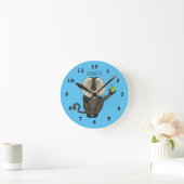Cartoon des Affen Runde Wanduhr (Zuhause)