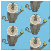 Cartoon des Affen Stoff (Nahaufnahme)