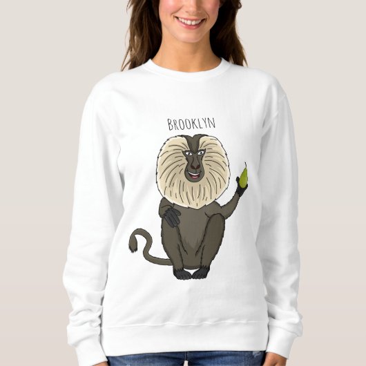 Cartoon des Affen Sweatshirt (Vorderseite)