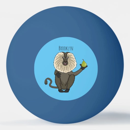 Cartoon des Affen Tischtennisball (Vorderseite)