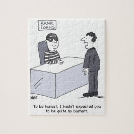 Cartoon des Bankleiters Puzzle