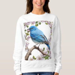 Cartoon des Bergvogels mit Syringa Sweatshirt