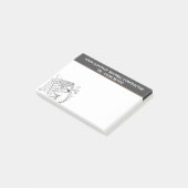 Cartoon des Dachdeckers Post-it Klebezettel (angewinkelt)