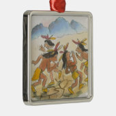 Cartoon des darstellenden Regens der Männer des Silbernes Ornament (Rechts)