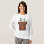 Cartoon des E-Mail-Postfachs T-Shirt (Vorne ganz)