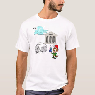 Cartoon des Eisbank-Mäuseelf-(ich verprügele) T-Shirt