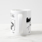 Cartoon des Fahrlehrers oder des Prüfers Jumbo-Tasse (Rückseite)