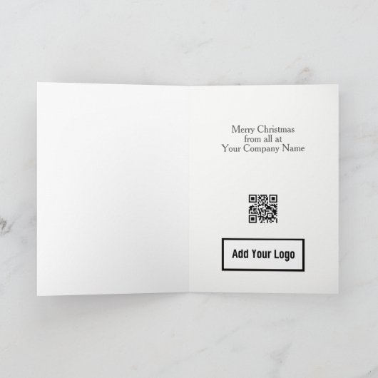 Cartoon des Gerichts mit QR-Code Weihnachten (Innenseite)