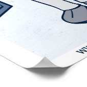 Cartoon des Kundenservice Poster (Ecke)