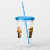 Cartoon des Lastkraftwagens Acryltrinkbecher (Links)