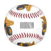 Cartoon des Lastkraftwagens Baseball (Vorderseite)