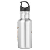 Cartoon des Lastkraftwagens Edelstahlflasche (Rückseite)