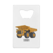 Cartoon des Lastkraftwagens Geldbeutel Flaschenöffner (Rückseite)