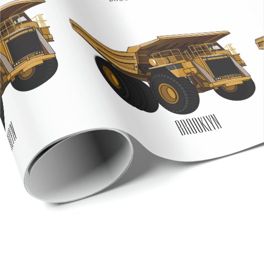 Cartoon des Lastkraftwagens Geschenkpapier (Rolleneckpunkt)