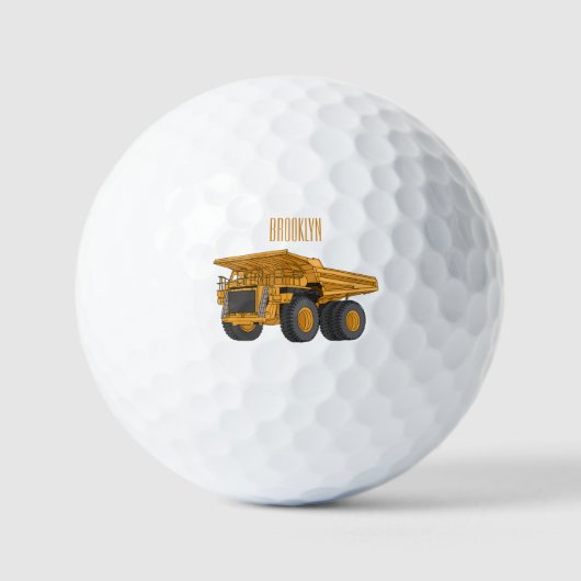 Cartoon des Lastkraftwagens Golfball (Vorderseite)