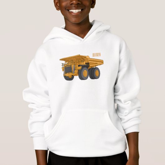 Cartoon des Lastkraftwagens Hoodie (Vorderseite)