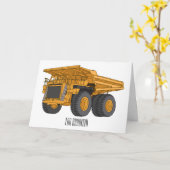 Cartoon des Lastkraftwagens Karte (Gelbe Blume)