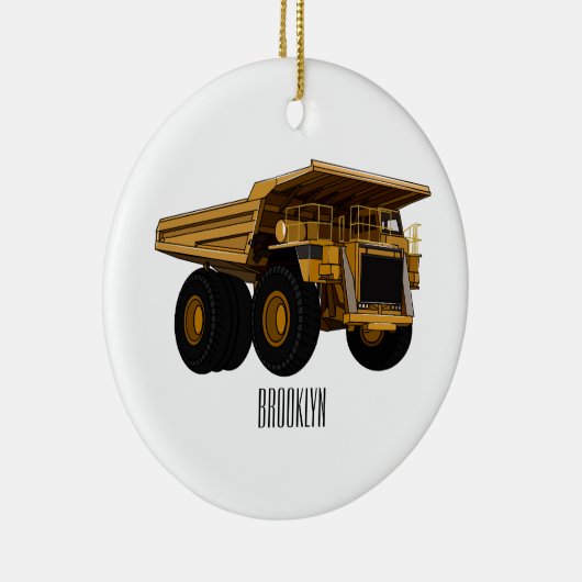 Cartoon des Lastkraftwagens Keramik Ornament (Rechts)