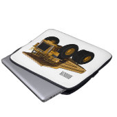 Cartoon des Lastkraftwagens Laptopschutzhülle (Vorne Knopf)