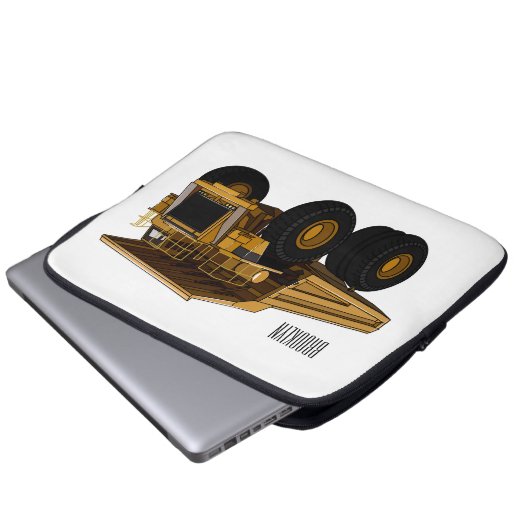 Cartoon des Lastkraftwagens Laptopschutzhülle (Vorne Knopf)