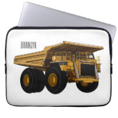 Cartoon des Lastkraftwagens Laptopschutzhülle (Vorderseite)