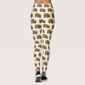 Cartoon des Lastkraftwagens Leggings (Rückseite)