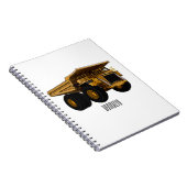 Cartoon des Lastkraftwagens Notizblock (Rechte Seite)