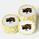 Cartoon des Lastkraftwagens Pokerchips (Stapel)