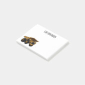 Cartoon des Lastkraftwagens Post-it Klebezettel (angewinkelt)