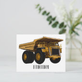 Cartoon des Lastkraftwagens Postkarte (Stehend Vorderseite)