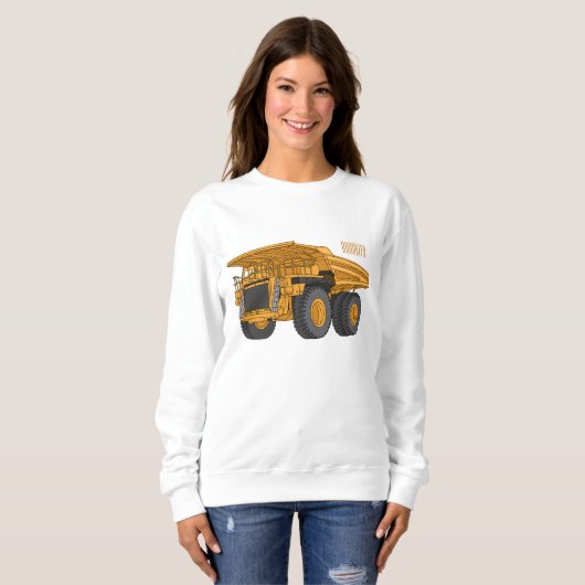 Cartoon des Lastkraftwagens Sweatshirt (Vorne ganz)
