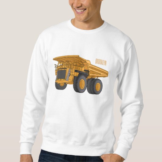 Cartoon des Lastkraftwagens Sweatshirt (Vorderseite)