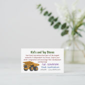 Cartoon des Lastkraftwagens Visitenkarte (Stehend Vorderseite)