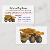 Cartoon des Lastkraftwagens Visitenkarte (Vorne/Hinten)