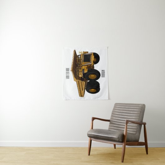 Cartoon des Lastkraftwagens Wandteppich (Beispiel)