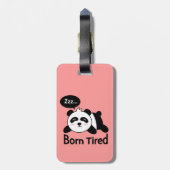 Cartoon des niedlichen Schlafenpandas Gepäckanhänger (Rückseite vertikal)