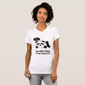 Cartoon des niedlichen Schlafenpandas T-Shirt (Vorne ganz)