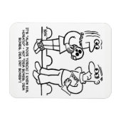 Cartoon des Schauspielhauses mit Produzent Magnet (Horizontal)